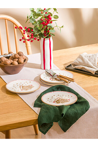 LC Waikiki Sparkling Choices from Shining Store | Cookie House Printed Cake Plate 21 cm Set of 4