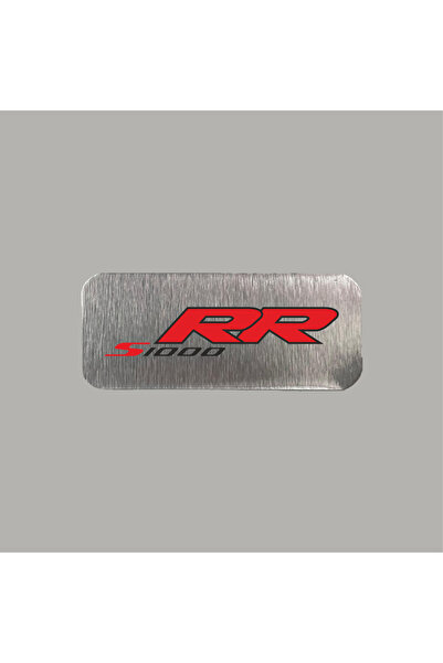 CRF BMW S 1000 RR Metal Etiket 3x7 cm Arkası Yapışkanlı 1 Adet