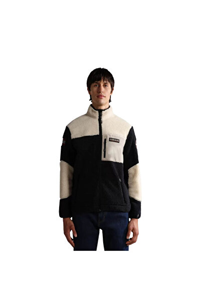 Napapijri Μαύρο ανδρικό παλτό NP0A4GNTMA91_YUPIK FZ 3