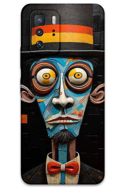 MRCİLETİSİM غطاء خلفي لهاتف Xiaomi Poco X3 GT بنمط HD مطبوع - صراخ صامت