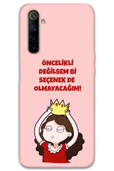 MRCİLETİSİM غطاء خلفي لهاتف Realme 6 بنمط HD مطبوع - ليس خيارًا بالنسبة لي