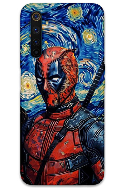 MRCİLETİSİM غطاء خلفي لهاتف Realme 6 Pro بنمط HD مطبوع - ديدبول