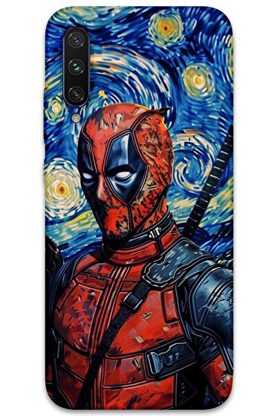 MRCİLETİSİM غطاء خلفي لهاتف Xiaomi Mi A3 بنمط HD مطبوع - ديدبول