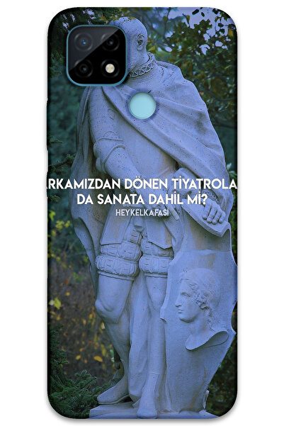 MRCİLETİSİM غطاء خلفي من Realme C21 Case HD Pattern مطبوع - مسرح دوار