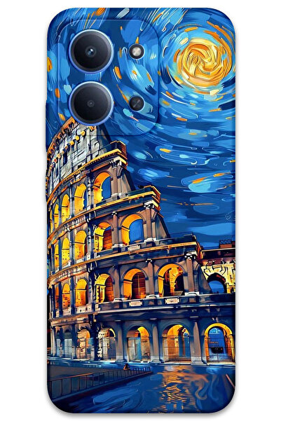 MRCİLETİSİM غطاء خلفي لهاتف Xiaomi Redmi 15C 5G بنمط HD مطبوع - فن روما