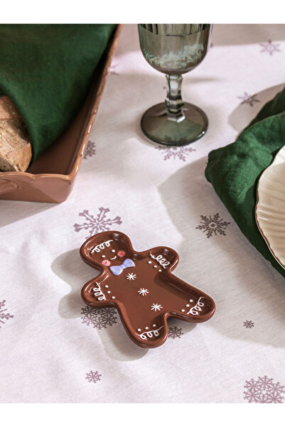 LC Waikiki Sparkling Choices from Shining Store |   Ceramic Plate with Cookie Man Figure 13 cm