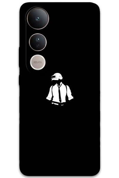 MRCİLETİSİM غطاء خلفي لهاتف Vivo V50 Lite 4G بنمط HD مطبوع - Pubg Man