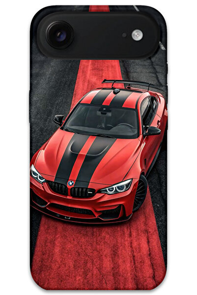 MRCİLETİSİM غطاء خلفي لهاتف iPhone 17 Air Pattern مطبوع - أحمر BW