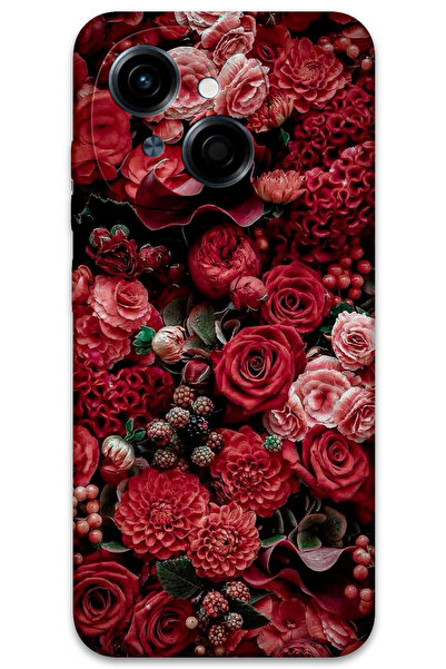 MRCİLETİSİM غطاء خلفي لهاتف Tecno Spark Go 1 2025 بنمط HD مطبوع - ورود