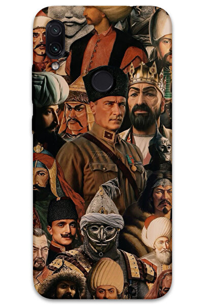 MRCİLETİSİM غطاء خلفي لهاتف Xiaomi Redmi Note 7 بنمط HD مطبوع - تركي كبير