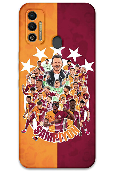 MRCİLETİSİM غطاء خلفي لهاتف Tecno Spark 7T بنمط HD مطبوع - البطل