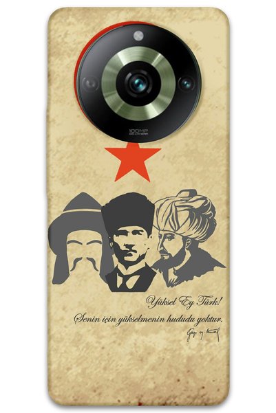 MRCİLETİSİM Realme 11 Pro Plus Case Hd Pattern Printed Back Cover - Yüksel Ey...