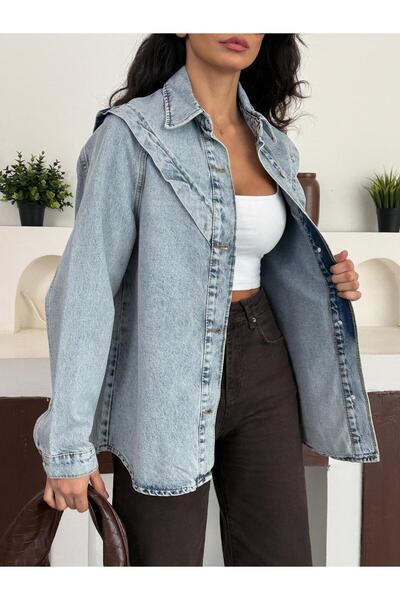 komera Snow Washing Denim Jacket