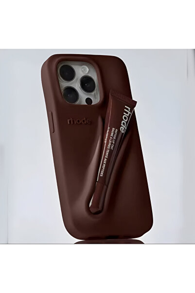 HYPERSOFT iPhone 13 Pro (6.1 Inch) Compatible Summer Lip Case Lipstick Compartment Lipstick Case