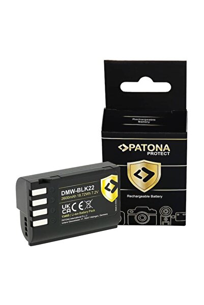 Patona Protect Battery DMW-BLK22 2600mAh replacement for Panasonic Lumix DC-S5 G9 GH5 GH5S