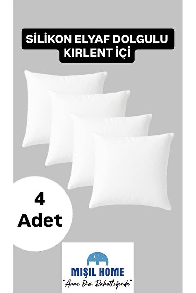 MIŞIL HOME Silicone Fiber Filled Washable Plump Throw Pillow Insert