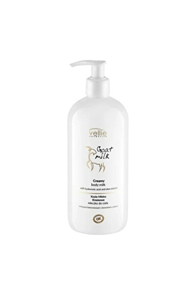 Vellie Lapte de corp cremos cu acid hialuronic din lapte de capră 500 ml