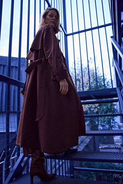 Touché Privé ΚΑΜΠΑΝΙΑΤΙΚΟ ΠΑΛΤΟ ΜΕ ΖΩΝΗ K διπλό πέτο