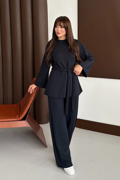 Balenbi Premium Women's Modal Fabric Belted Hijab Set 1138