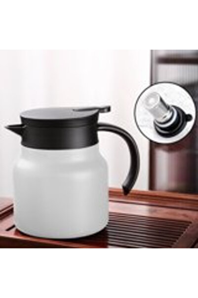 Urbanza White Thermal Coffee Carafe – Vacuum Insulated Flask for Hot & Cold Drinks