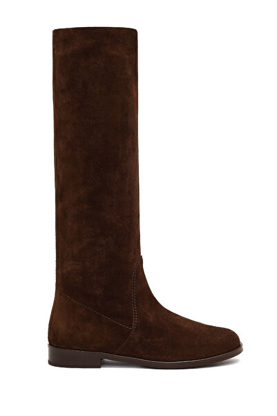 Derimod Women's Brown Suede Leather Boots 25Wfd140410