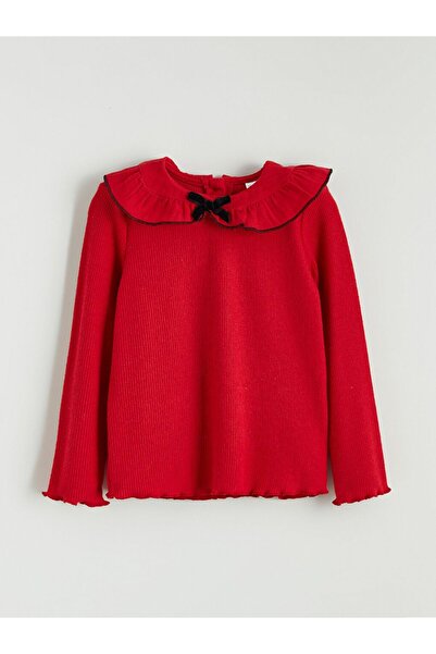 LC Waikiki Lcw Kids Crew Neck Textured Girl's T-Shirt