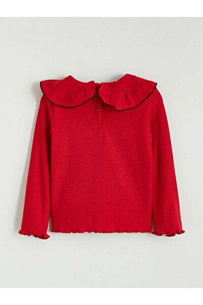 LC Waikiki Lcw Kids Crew Neck Textured Girl's T-Shirt