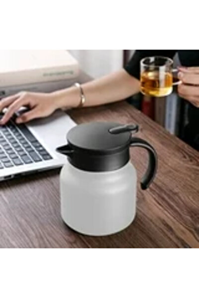 Urbanza White Thermal Coffee Carafe – Vacuum Insulated Flask for Hot & Cold Drinks