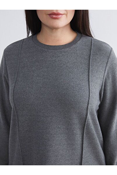 LC Waikiki Lcw Modest Crew Neck Women's Sweatshirt Tunic