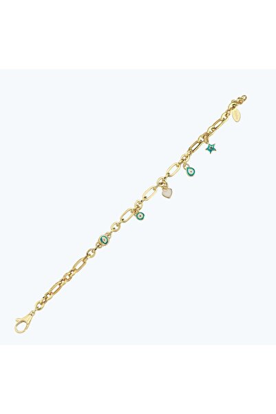 Altınbaş Altın Nazar Zincir Bileklik