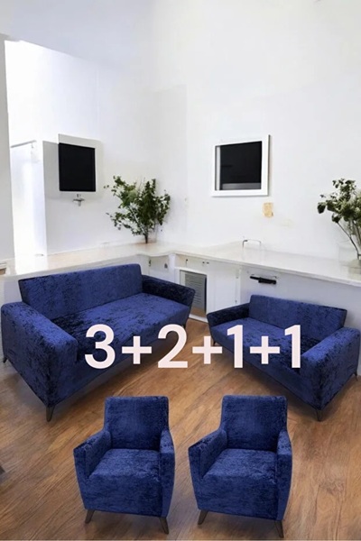 ARİFE HOME husă de scaun din catifea 3211 set lucios moale flexibil