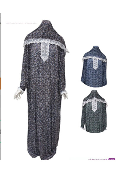 ELEGANT G Very luxurious embroidered prayer shawl (mard) with attached scarf, wide and comfortable