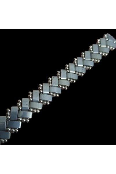 HALLEY TAKI TASARIM El Yapımı Gümüş Beyaz Miyuki Quarter Tila ve Round Boncuk...