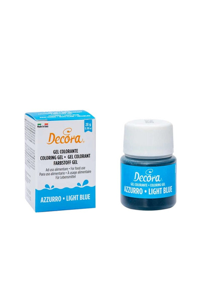 DECORA Colorant alimentar tip gel, Albastru Deschis, 28 g