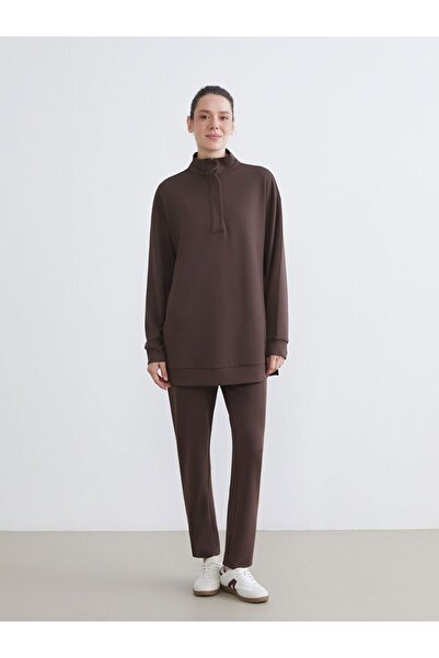 LC Waikiki Lcwaikiki Basic Mock Neck Women's Sweatshirt Tunic