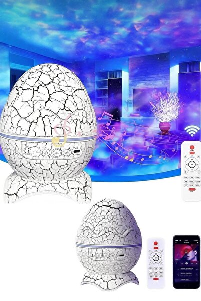 LİFİİ DEVE KUŞU YUMURTASI BLUETOOTH HOPARLÖR GALAXY GECE LAMBASI USB TF KART ...
