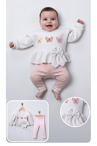 mandalinsbaby بدلة طفلة مع فراشة