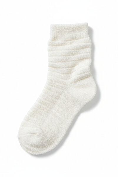 HRN Textile Winter 6-Piece Women's Striped Embossed Reverse Towel Long Socks Set