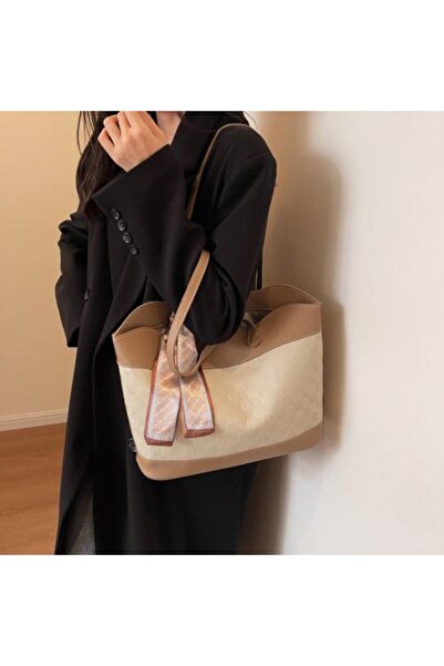 LIGANT Women's bag in white and beige