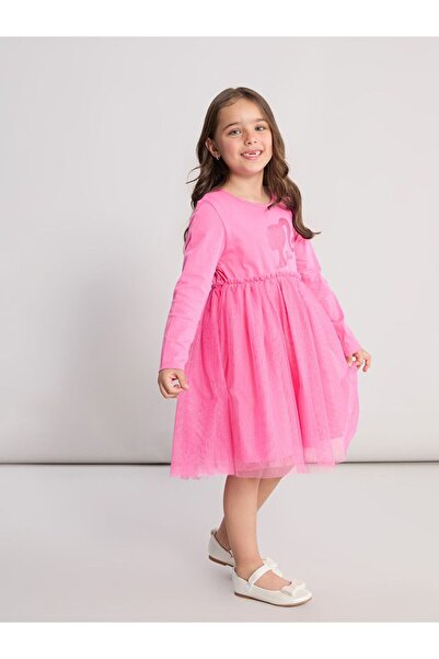 LC Waikiki Lcw Kids Barbie Printed Girls Tutu Dress