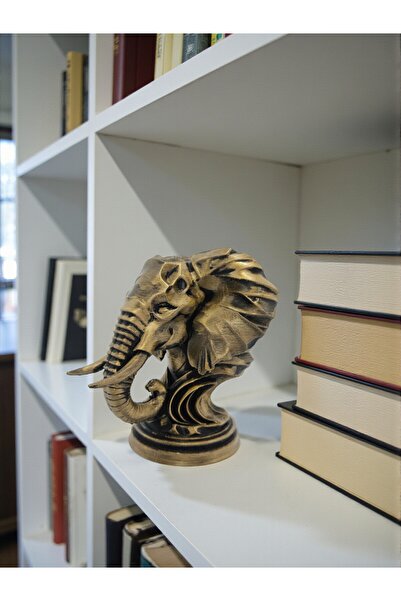 leynart design Fil Heykeli Büst 11cm / Ev Dekorasyonu Ofis Kitaplık Dekoru