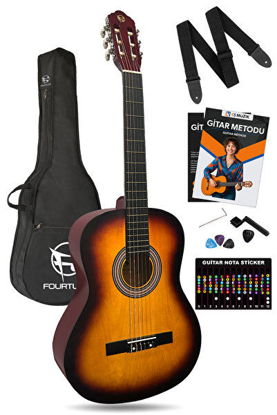 Fourtune Luca C-180SB Sunburst Klasik Gitar Seti 4/4 Sap Ayarlı