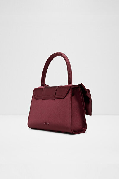 Aldo Decadence - Women's Small Size Burgundy Single Compartment Fixed Chain Strap Top Handle Bag