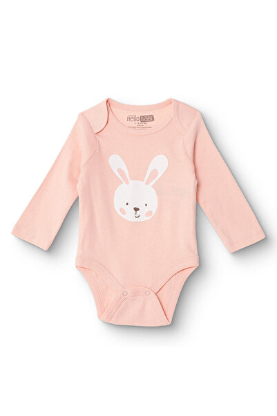 ebebek Hello Baby HelloBaby Kız Bebek Uzun Kol Body Ribana Zarf Yaka