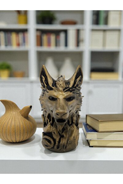 leynart design Kurt Heykeli Büst 11cm / Ev Dekorasyonu Ofis Kitaplık Dekoru