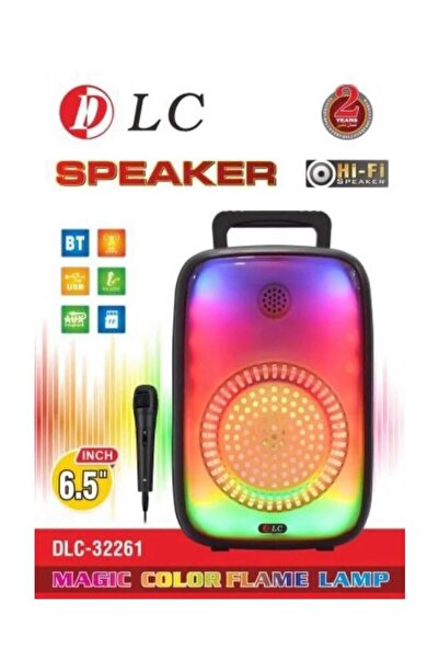 DLC -32261 Speaker Powerful Sound and Attractive Lighting with Microphone