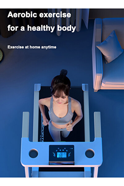 glanfen Foldable Treadmill 1-8KM/H Ultra-Quiet Home Walking/Jogging Machine