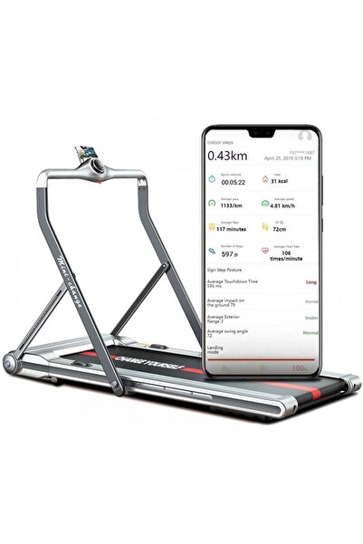 sharpdo 3.0HP Foldable Treadmill for Home - Silent Motor, 0.8-12 km/h Speed (153x64x111 cm)