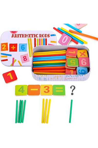 Krista Cutie magnetică metalică cu numere, bețișoare și matematică