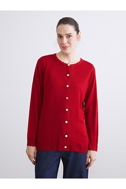 LC Waikiki Lcw Grace Crew Neck Women's Knitwear Cardigan